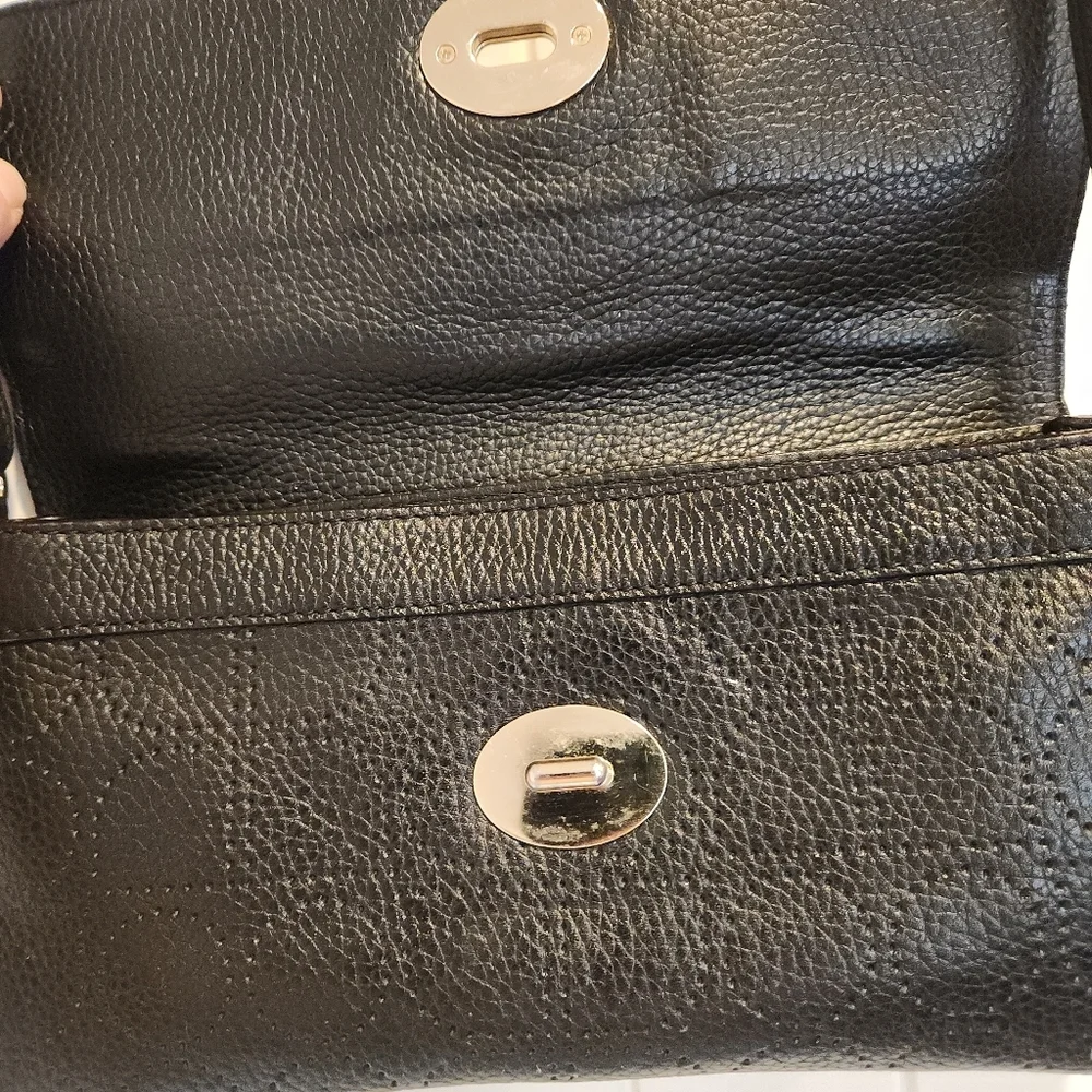 Kate Spade Noele Perforated Black Leather Purse
